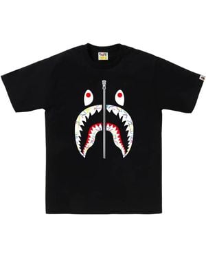 A Bathing Ape Shark-Print T-Shirt - Black