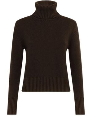 Alpha Studio Klassischer Rollkragenpullover - Schwarz