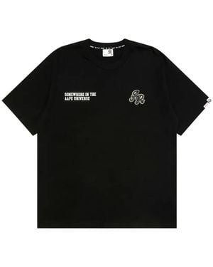 Aape By A Bathing Ape Appliqué T-Shirt - Black