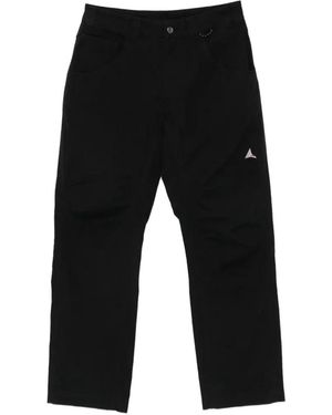 ROA Pantaloni Con Design A Inserti - Nero