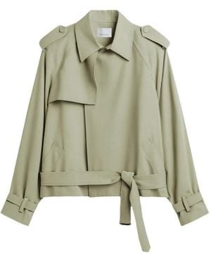 Frankie Shop Belted Coat - Green