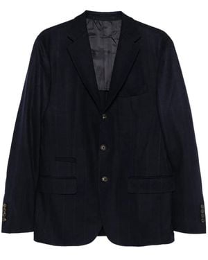 Eleventy Pak Met Krijtstreep - Blauw