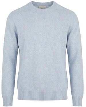 Malo Crew-Neck Cashmere Sweater - Blue