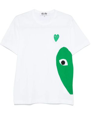 COMME DES GARÇONS PLAY ハートパッチ Tシャツ - グリーン