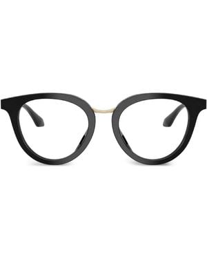 Giorgio Armani Brille Mit Rundem Gestell - Schwarz