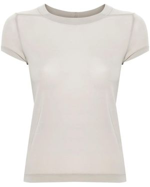 Rick Owens T-Shirt Con Cuciture - Bianco