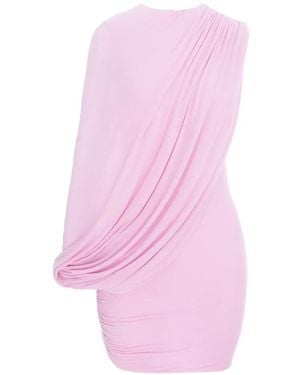 MANURI Lillies 2.6 Draped Dress - Pink