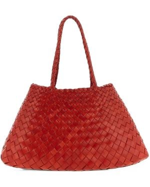 Dragon Diffusion Large Santa Croce Leather Shoulder Bag - Red
