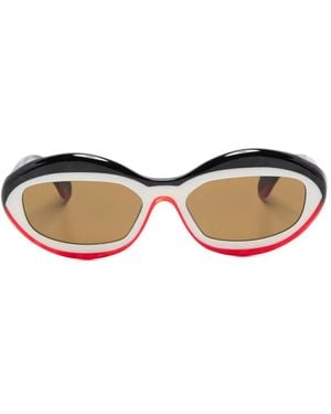 Alain Mikli Oval-Frame Sunglasses - Natural