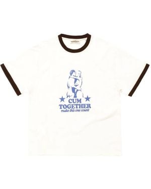 Carne Bollente Ringer Graphic T-Shirt - Blue