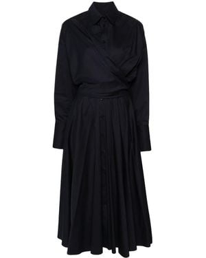 Viktor & Rolf Wrap-Design Maxi Short Dress - Black