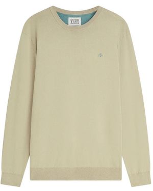 Scotch & Soda Pullover Mit Rundem Ausschnitt - Natur