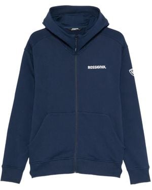 Rossignol Logo Full-Zip Hoodie - Blue