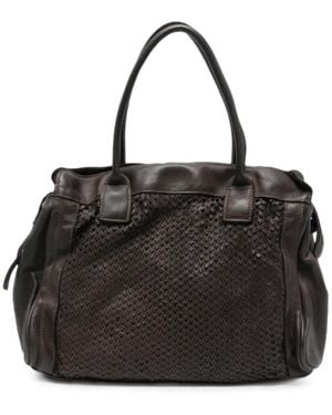 SOMMET Leather Shoulder Bag - Black