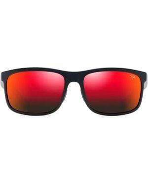 Maui Jim Square-Frame Sunglasses - Red