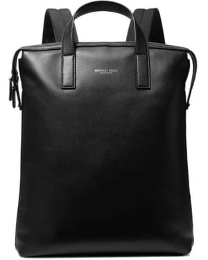 Michael Kors Nicholas Leather Convertible Backpack - Black