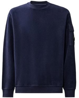 C.P. Company Lens-Detail Sweatshirt - Blue
