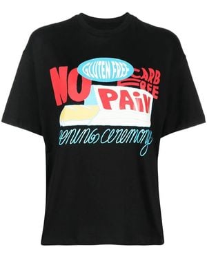 Opening Ceremony Graphic-Print Cotton T-Shirt - Black