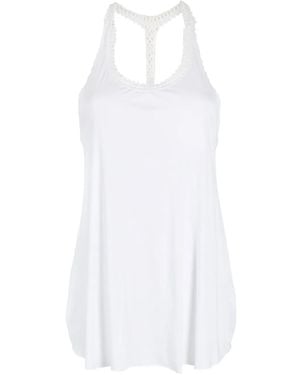 Amir Slama Racer Back Top - White