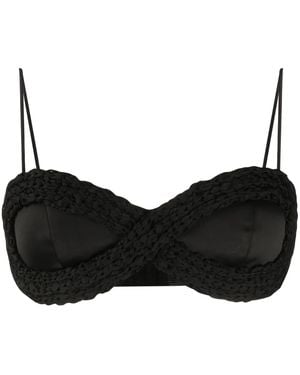 Bevza Reggiseno Con Dettaglio Intrecciato - Nero
