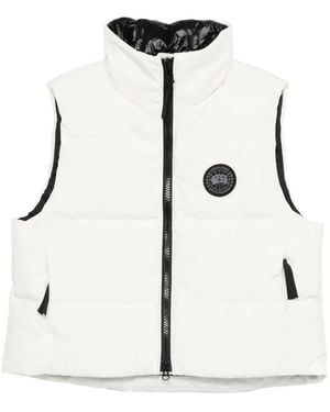 Canada Goose Grandview Cropped Padded Gilet - White