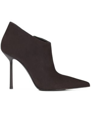 Le Silla Bella Suede Ankle Boots - Black