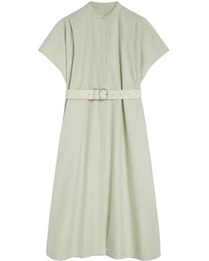 Jil Sander ベルテッド ドレス - グリーン