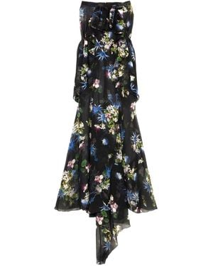 Blumarine フローラル ラッフルスカート - ホワイト