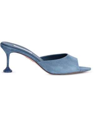 Aquazzura Bisous Mules 65 - Blue