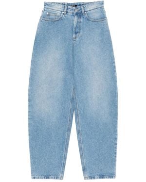 Mugler High-Waisted Balloon-Leg Jeans - Blue