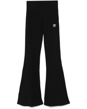 adidas Essentials Rib Flared Leggings - Black