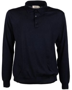 Altea Polo À Manches Longues - Bleu