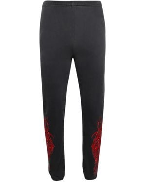 Warren Lotas Embroidered Track Pants - Blue