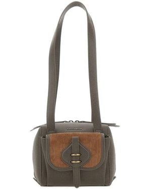 Coccinelle Mavery Pocket Small Shoulder Bag - Natural