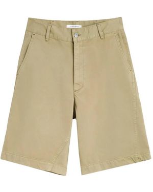 sunflower Wide-Leg Chino Shorts - White