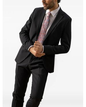 Elizabetta Catania Floral-Print Tie - Black