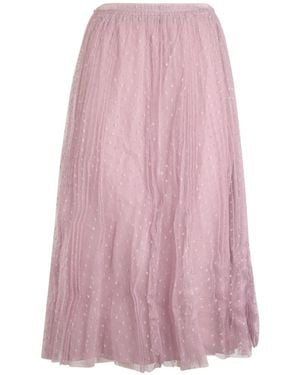RED Valentino Polka-Dot-Pattern Skirt - Pink