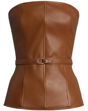Ralph Lauren Schulterfreies Top Mit Schnallendetail - Braun