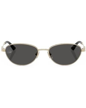Jimmy Choo Oval-Frame Sunglasses - Gray