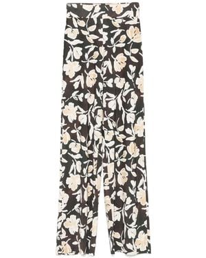 Patrizia Pepe Floral-Print Palazzo Trousers - White