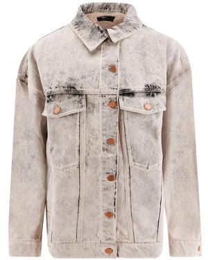 3x1 Bleached Denim Jacket - White