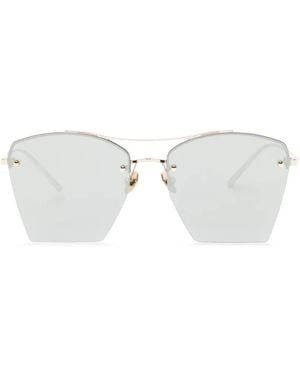 MYT Sonnenbrille Mit Geometrischem Gestell - Weiß
