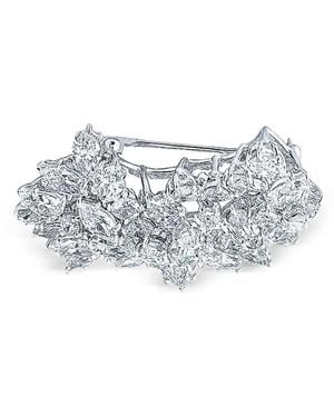 Fantasia by Deserio Brosche mit Sichelmond - Grau