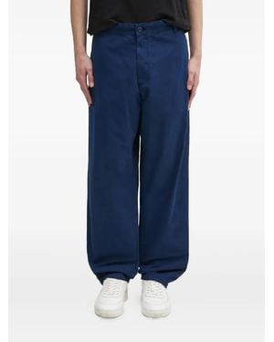 Carhartt Logo-Patch Trousers - Blue