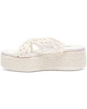 Casadei Zeppa Damier ミュール - ナチュラル