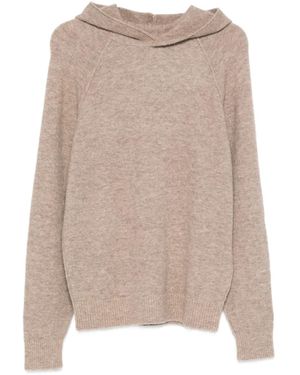 MC2 Saint Barth Piccadilly Long-Sleeve Hooded Jumper - Natural
