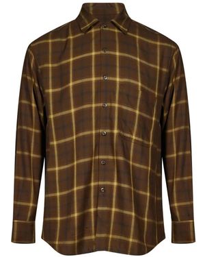 Song For The Mute Check-Pattern Shirt - Brown