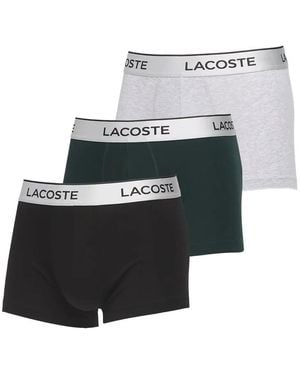 Lacoste Logo-Waistband Boxer (Set Of Three) - Grey