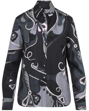 PUCCI Blouse Met Abstracte Print - Grijs