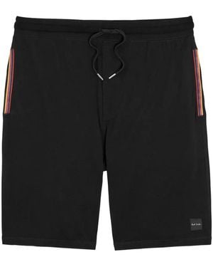 Paul Smith Artist Stripe Drawstring Shorts - Black